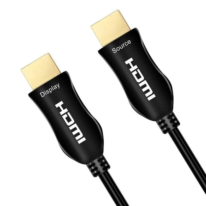 iBirdie 4K Fiber Optic HDMI Cable 100 Feet, 31 Metre, Work on Full 4K 60Hz HDR ARC, HDCP 2.2, 1440p 144Hz, 18Gbps, Active Unidirectional Cord Compatible for Apple-TV Ps4 Xbox