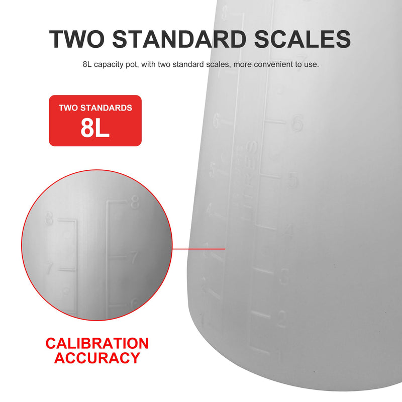 Oil Dispenser, 8 Quart, Translucent, Bottle with Spout Cap, Automotive Oil Container