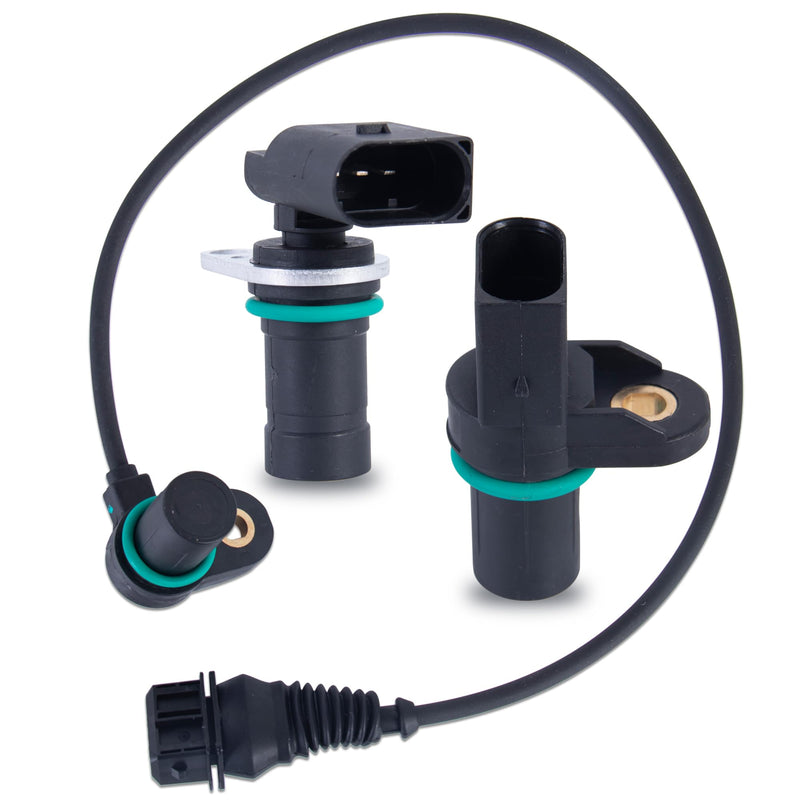  [AUSTRALIA] - 2PCS Camshaft Position Sensor and 1PC Crankshaft Position Sensor Compatible for BMW X3 X5 Z4 Z3 325i 330i Replace 12147539165 12141438082 12141709616