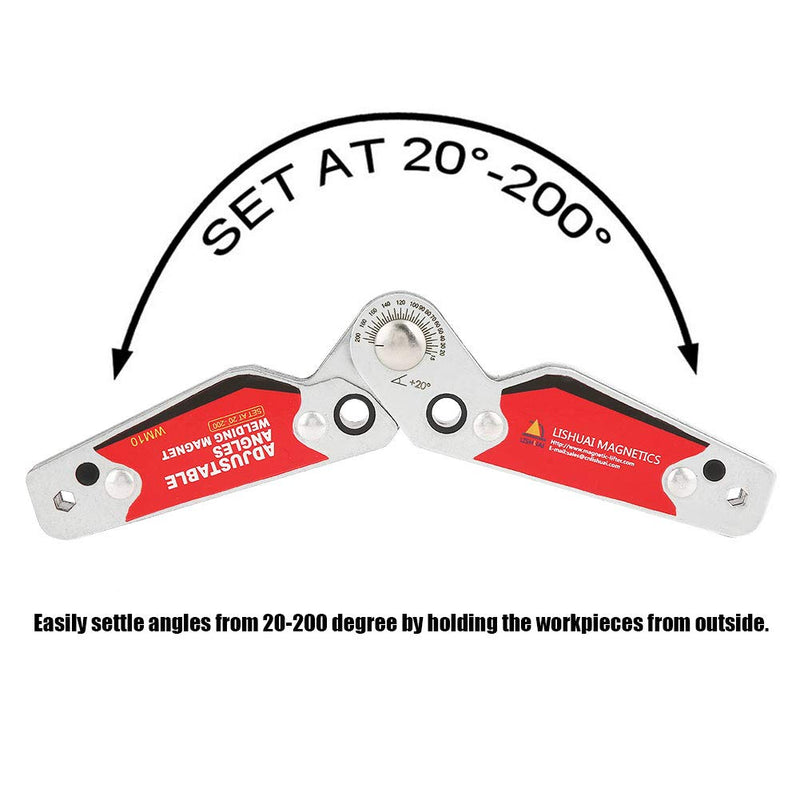 Welding Holder Adjustable Angles 20°-200° Welding Magnet Magnetic Welding Holder Welder Tool Accessories