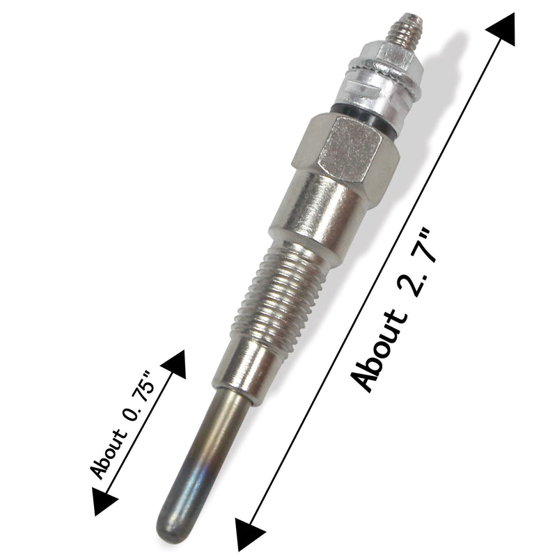 OE Number# 16851-65510 16851-65512 Glow Plug 4PCS For Kubota D722 D902 D905 D1005 D1105 V1505 V1305 Z482 RTV900 RTV1100, Tractor B1700D B1700E ZD326 ZD331, Mower BX1800D BX1830D, 168516551 4pcs 16851-65510