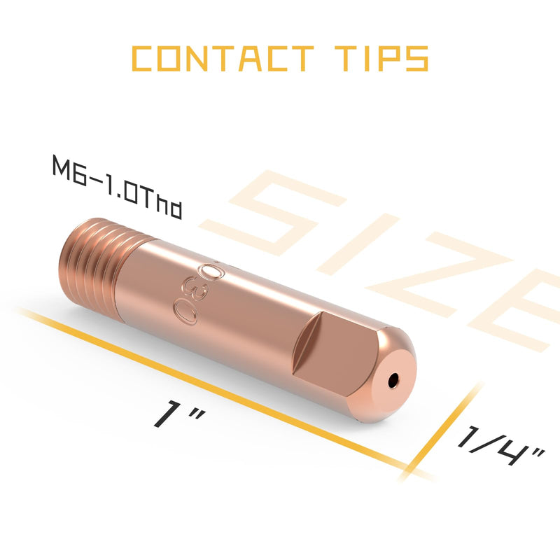 TOOLIOM MIG Welding Gun Kit .030" Tip-Nozzle-Diffuser for TOOLIOM TL-200M Solid Wire MIG Welding(.030" Accessory Kit) .030" for TL-200M