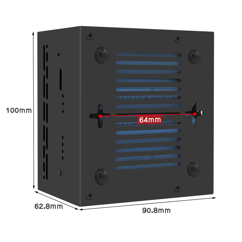 Geekworm X1202-C1 Metal Case for Raspberry Pi 5 & X1202 UPS & Active Cooler & X1000/X1001/X1003/X1004/M901 PCIe Top