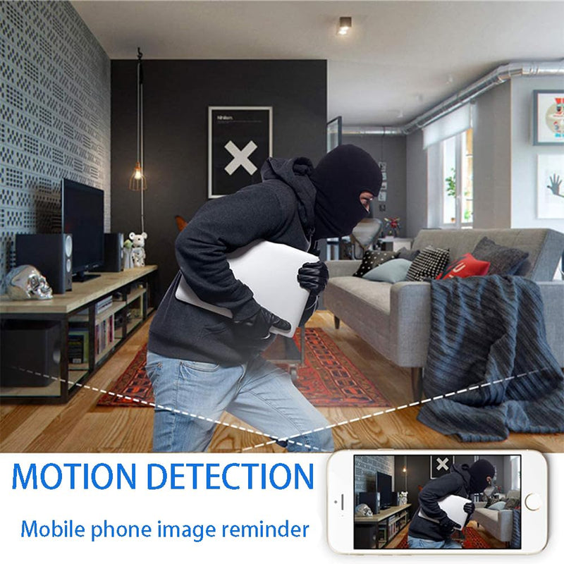 Small Indoor Outdoor Camera Security Wireless Home Cameras 4K Mini WiFi Pet Camaras, HD Tiny Nanny Cam,Wide Angle,Night Vision, Home Indoor Outdoor Camara,Can No Need WiFi Cams For House Security Black Grey