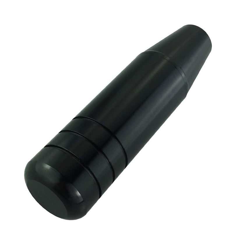 Abfer 5" Heavy Weighted Shift Knob, Aluminum Alloy Car Gear Lever Stick Shifter Handle Fit Most Automatic Manual Vehicle (Black) Black