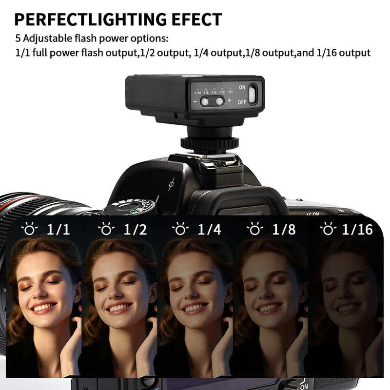 Camera Flash for Canon Nikon Panasonic Olympus Pentax, GN10 ISO 100 5600W 1/250 Flash Rate 1-3S Recycling Speed 5 Levels Brightness, Mini Flashs with Diffuser for Cameras Single-Contact Hotshoe