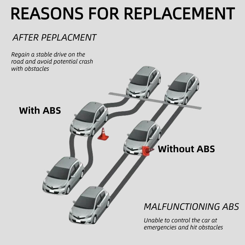 YOSTIPARTS Wheel Speed Sensor ABS Compatible with 12-16 Enclave 09-16 Traverse 07-16 Acadia 07-10 Outlook 3.6L 22739728 22951116 10391044 20883057 10390115 10390115 25832011 2-pc Front + 2-pc Rear