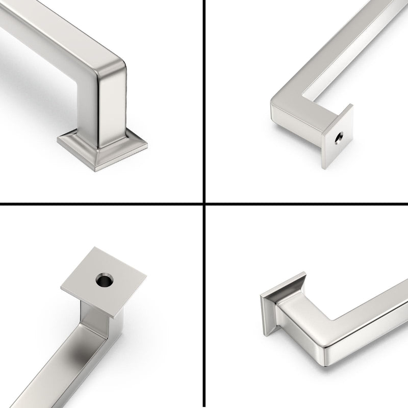 10 Pack Brushed Nickel Cabinet Pulls 3 Inch(76mm) Kitchen Cabinet Handles Cabinet Hardware for Drawer Pulls 3" Hole Center(76mm) 10