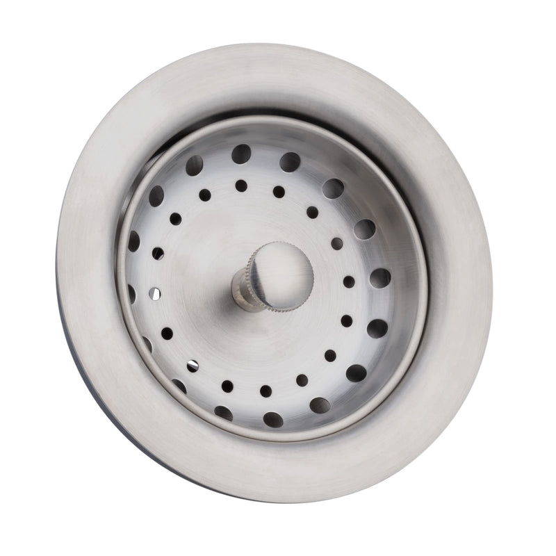 Artiwell 2-Pack Kitchen Sink Basket Strainer and Stopper, 3-1/2” Kitchen Drain Assembly with Strainer and Sink Stopper, Kitchen Sink Strainer with Stopper, Stainless (Brushed Nickel)