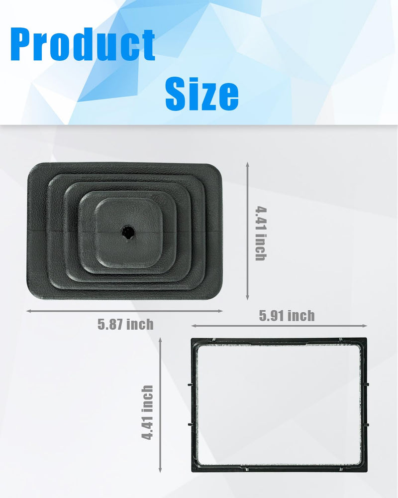 53000056 52078558 Shifter Boot & Retainer Bezel Kits Fits for Jeep TJ Wrangler 1997 1998 1999 2000 2001 2002 2003 2004
