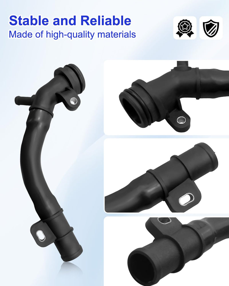 Water Outlet Pipe Socket Compatible with Mercedes-Benz Smart Fortwo 2008-2015, Replace 1322000056