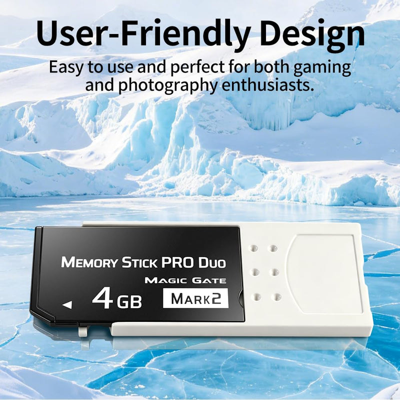 Original 4GB Memory Stick Pro Duo Mark2 (MSAC-M2) | PSP1000 2000 3000 Compatible, Digital Camera Compatible