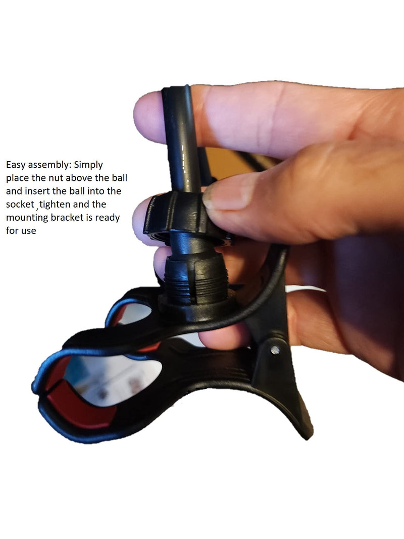 Windshield Repair UV Light - Ultraviolet Flashlight Rock Chip Glass Repair - Including Suction Cup Mount with Lever - Hands Free Windshield Repair Resin and Pit Filler Curing Tool