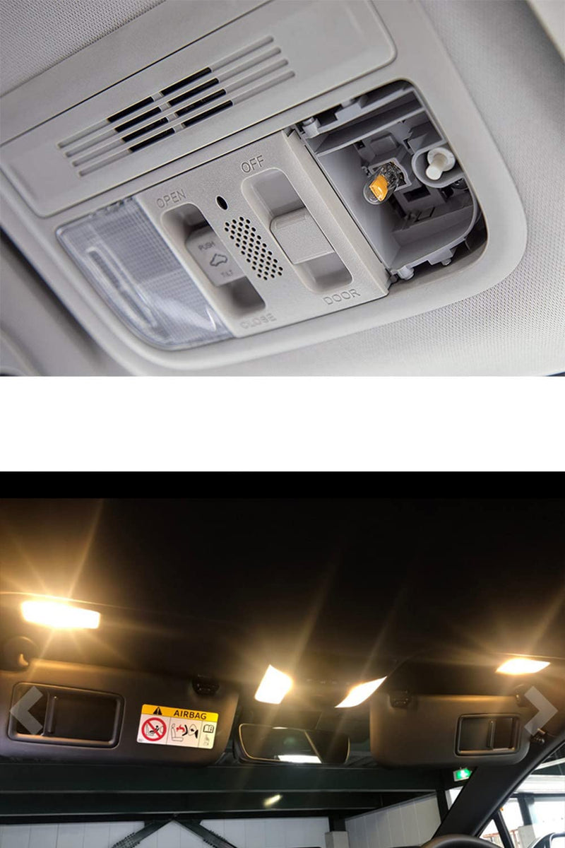 Alopee 10 Pack 194 Bulb Warm White LED 2700K Replacement for 168 194 W5W T10 Led Bulb RV Car Interior Lighting DC 12V Only 2700K-Warm White