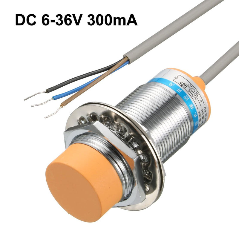 uxcell 25mm Capacitance Proximity Sensor Switch Detector NPN NO DC 6-36V 300mA 3-Wire LJC30A3-H-Z/BX for 3D Printer Probe Bed Leveling, MCU Board