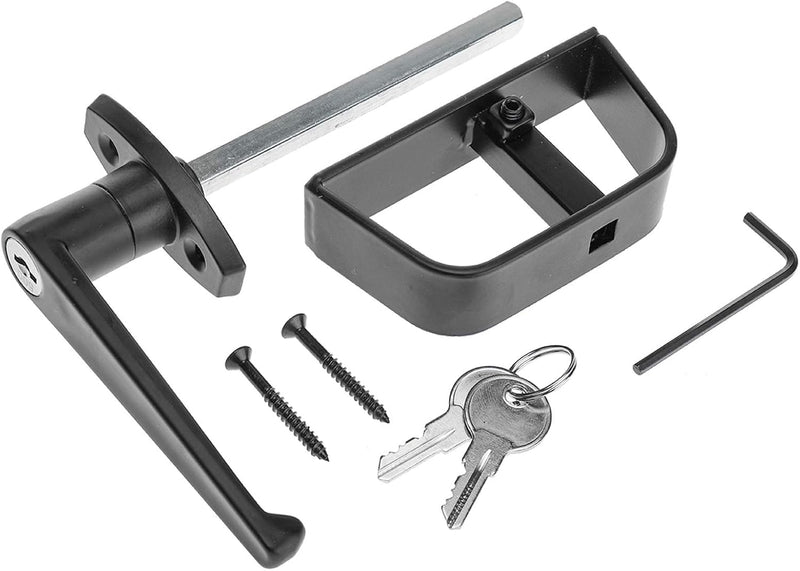 Yaegoo 2 Pack 4-1/2" Stem Shed Door Lock T-Handle Lock Kit, 2 Keys Each Lock Latch, Shed Door T Handle Lock, Storage Barn Shed Door Hardware Lock Set (4.5 Inch) 4.5 Inch