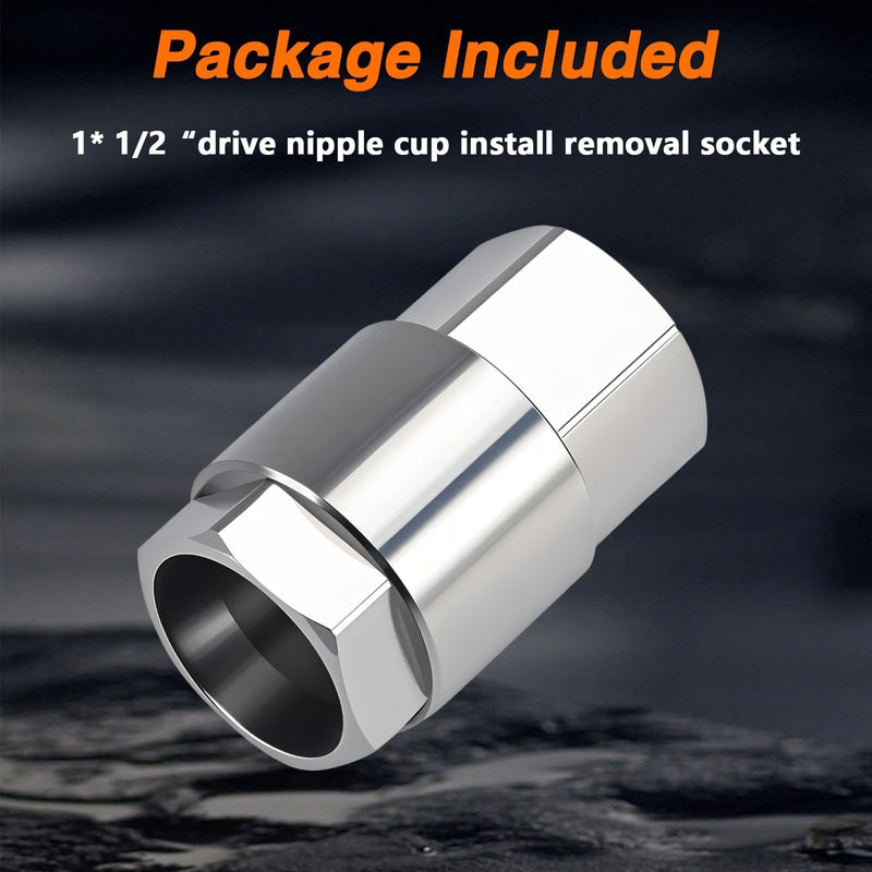 CNC 1/2’’ Drive High Pressure Oil Rail Nipple Cup Ball Tube Oil Rail Leak Repair Kit Install Removal Socket Tool Compatible with 2003-2007 Ford 6.0L Diesel F-250 F-350 F-450 Super Duty