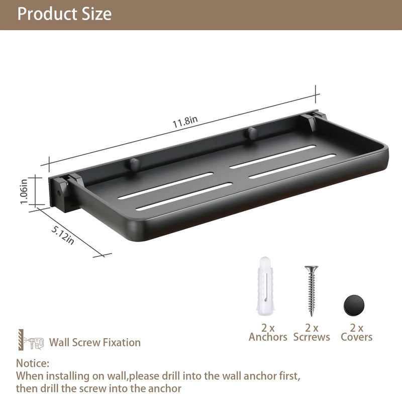 RV Aluminum Foldabling Shelf-Hidden,Small Folding Wall Shelves for Bathroom,VR,Campers,Kitchen.90°Folding Shelves for Room Wall,Waterproof and Space-Saving Foldable Shelf for Bathroom