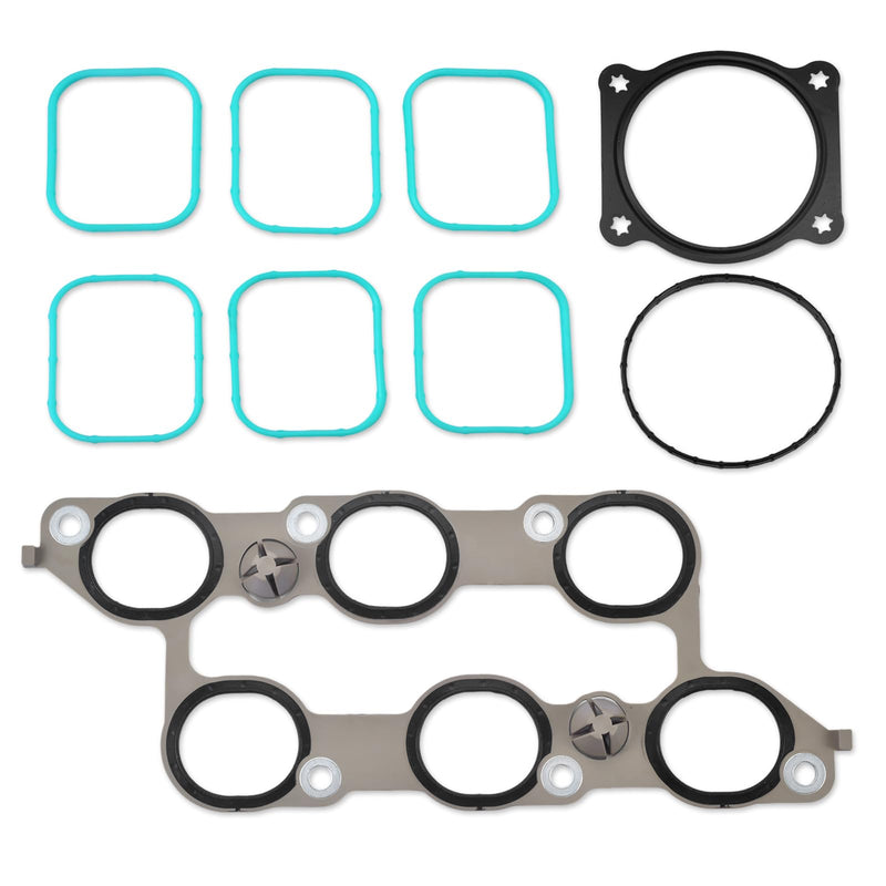 Upper Intake Manifold Gasket Compatible with Chevy Camaro Caprice Colorado Impala Cadillac ATS CTS SRX XTS GMC Acadia Buick Enclave GMC Canyon Acadia Terrain 3.6L, MS972401 MS19932 Intake Gasket