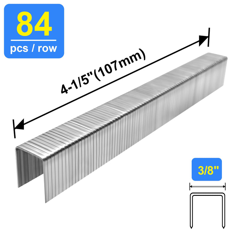 20 Gauge 304 Stainless Steel T/50 Staples - 3/8" Crown Upholstery Staples, 3/8" Leg Length, 4032-Counts, Compatible with Staple Gun & T-50 Stapler 3/8"--4032 pcs