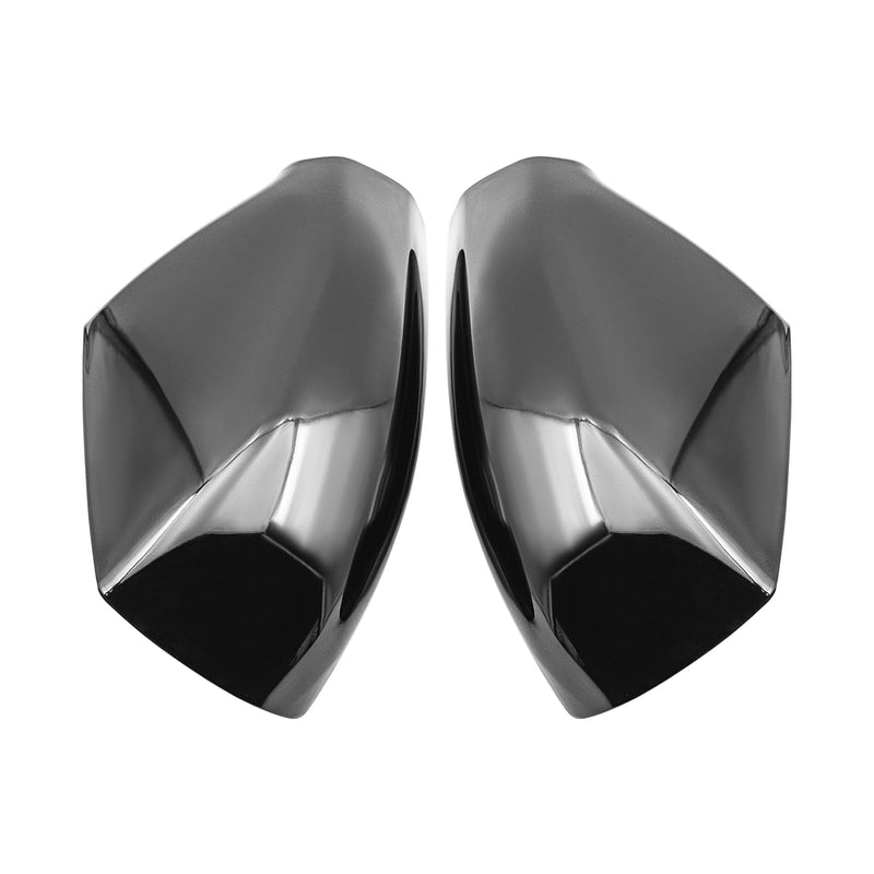 Gloss Black Side Mirror Cover Cap Fits For 2007 2008 2009 2010 2011 2012 Nissan Altima 2.5L Replace 96302-JB13E 96301-JB13E Gloss Black