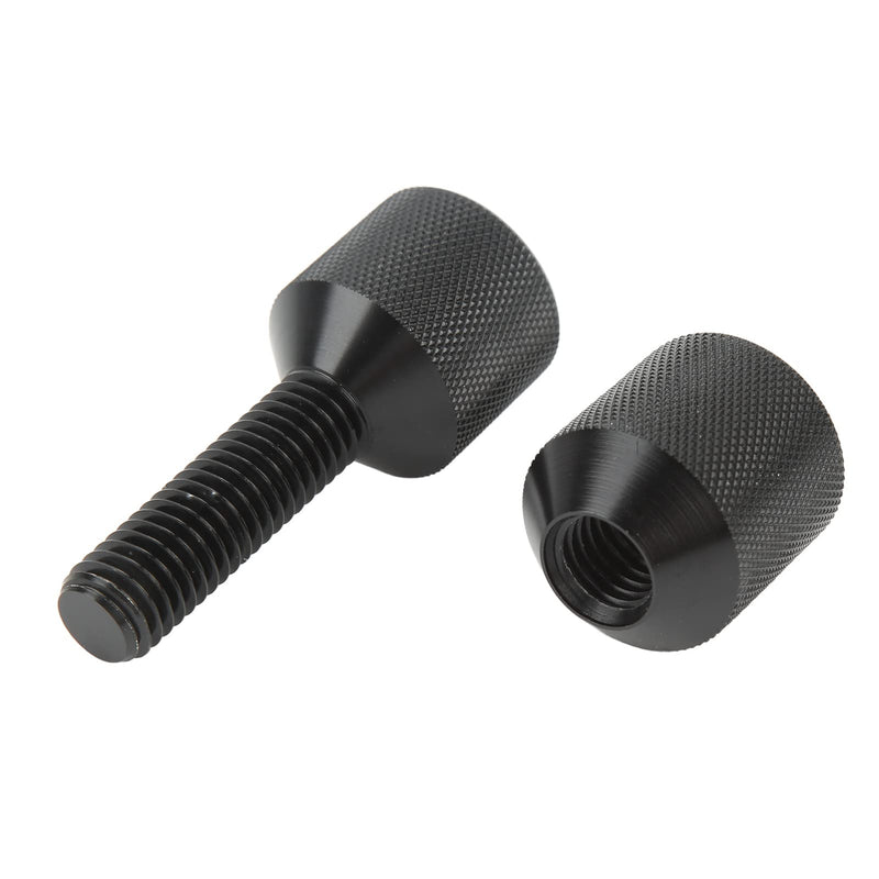 Two Hole Pins Set, Pack of 2 Black Aluminium 2 Hole Flange Alignment Pin Dual Hole Pipe Flange Aligners Connection Alignment Pin Replacement for Car Ship Large Machinery