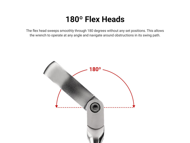 TEKTON 15/16 Inch Flex Head Ratcheting Combination Wrench | WRC26324 15/16-Inch