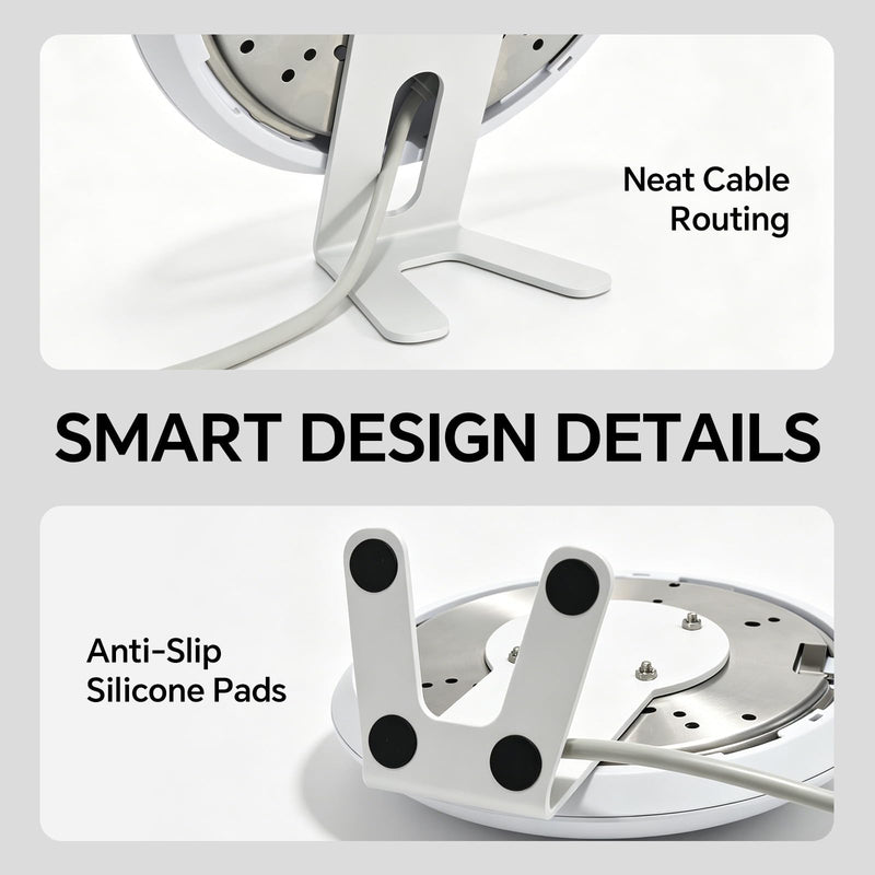 Aluminum Desk Stand for Ubiquiti UniFi U7-Pro, U6-Pro, U6-LR, U7-Pro-Max & AC-HD, Heavy Duty Cooling AP Holder Desktop Stand