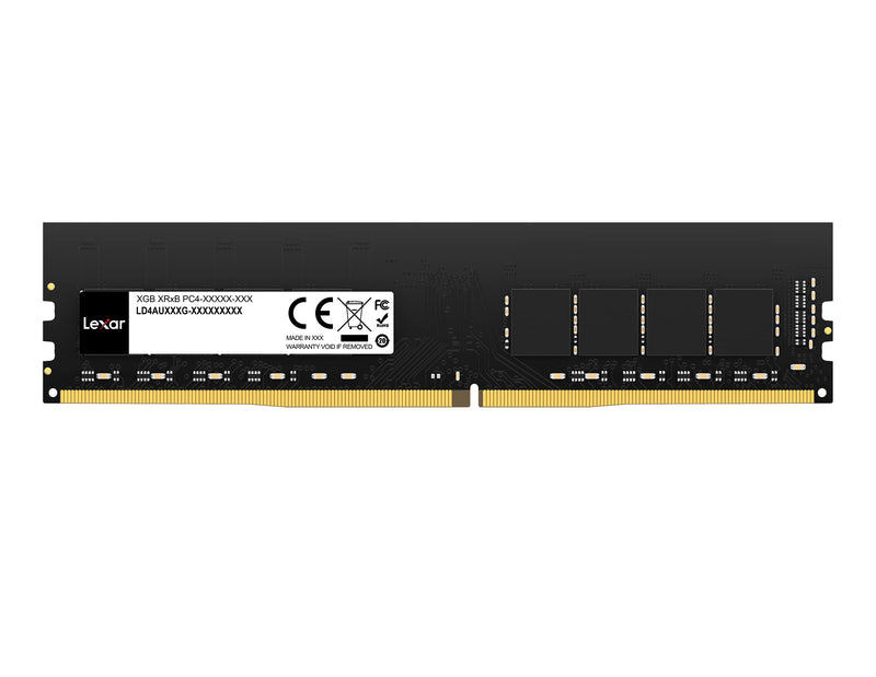 Lexar 8GB Single DDR4 UDIMM RAM 3200MT/s CL22 288-Pin Desktop Memory, Black (LD4AU008G-B3200GSST)