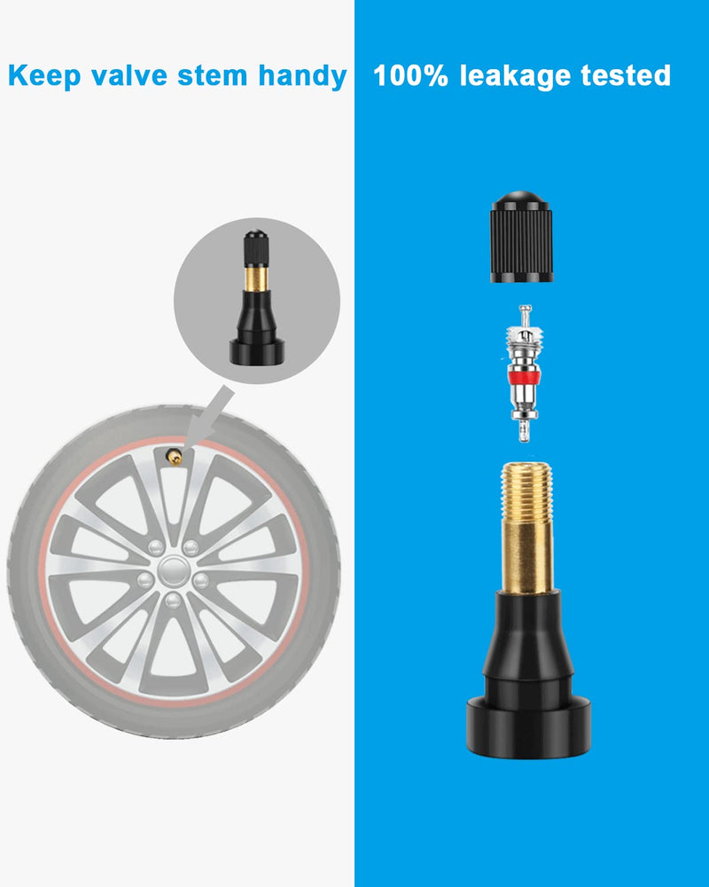 Riseuvo 50pcs TR600HP High Pressure Tire Valve Stem High-Pressure Tubeless Snap-in Valves .453 Good for Larger or Heavy-Duty Vehicle TR600