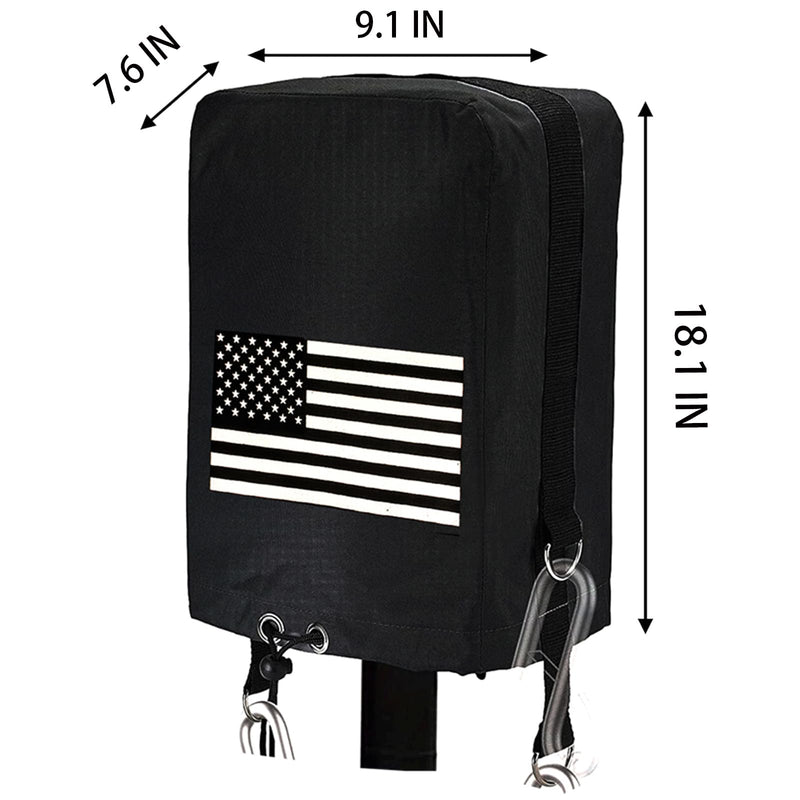 RV Electric Tongue Jack Cover, 600D Oxford Fabric Waterproof Protective, Travel Trailer Accessories for Outside Protection, Universal Trailer Jack Protective Cover for Outside RV Parts RV Accessories.