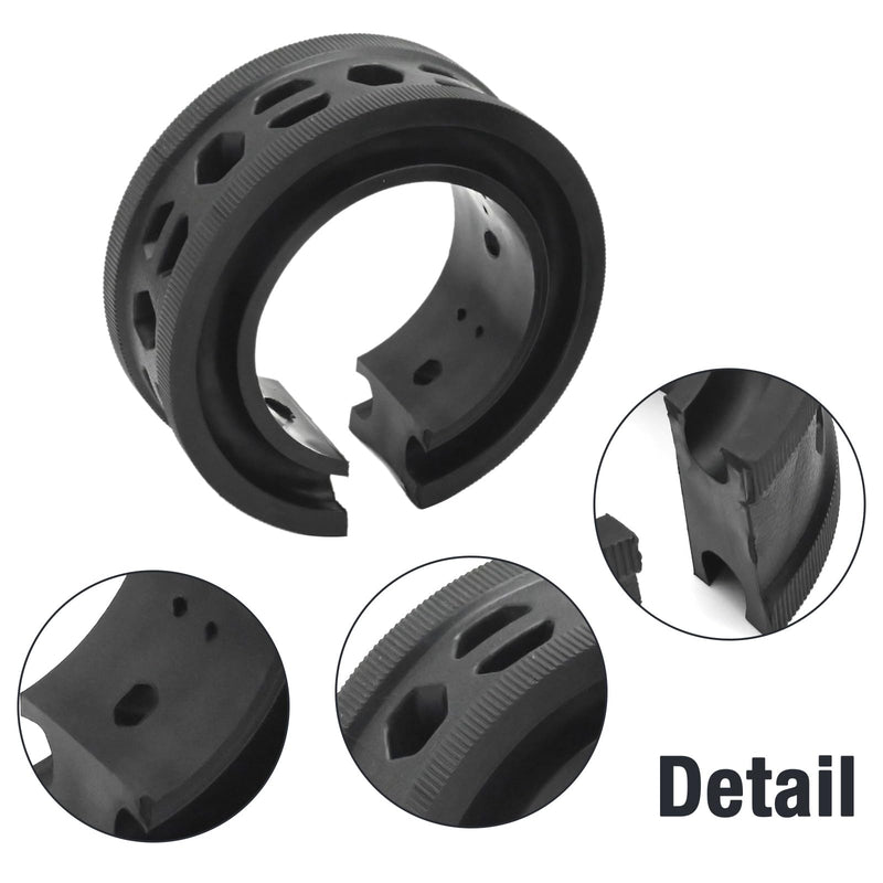 2 Pcs Black Shock Absorber D Type, Shock Absorber Spring Rubber Universal Coil Spring Booster, Coil Spring Booster Cushion Car Bumper Buffer Power Cushion