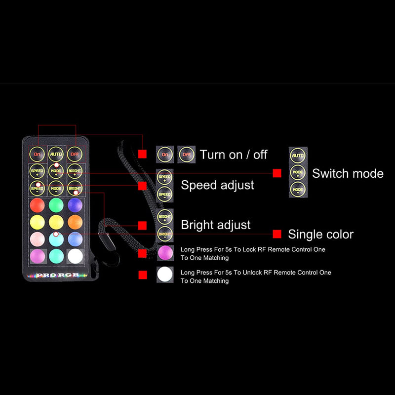 Replacement Remote Kit for Whip Light Wheel Ring Lights