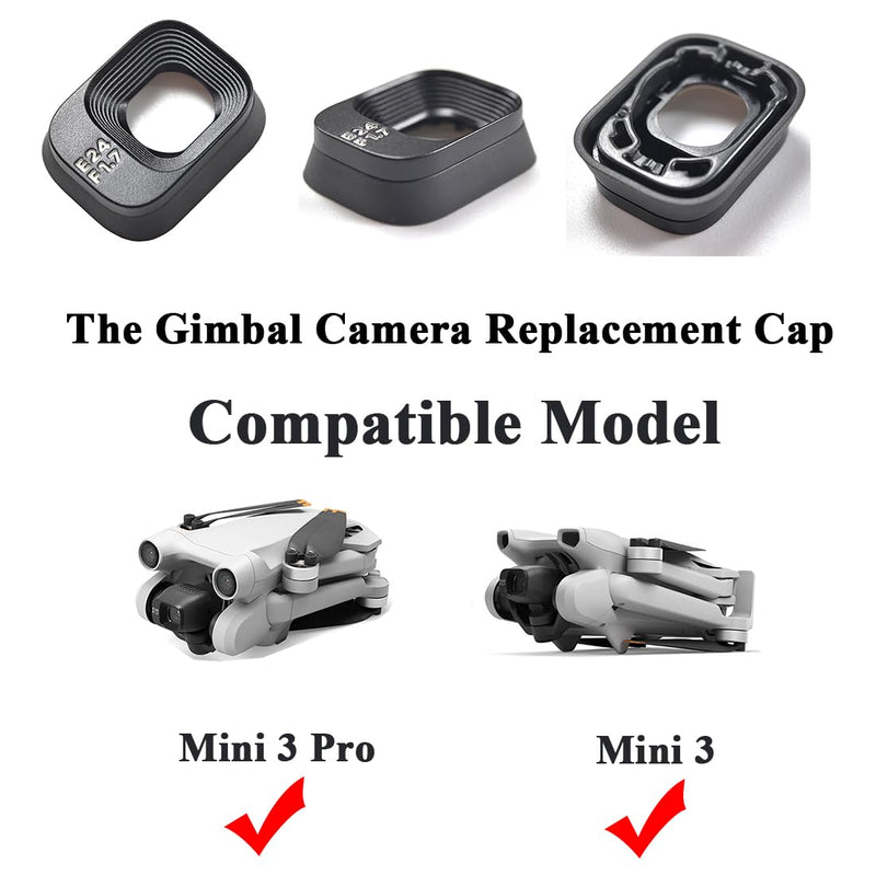 for DJI Mini 3 Drone Camera Front Cover Replacement for DJI Mini 3 Pro Camera Lens Frame Lid Gimbal Camera Cap for DJI Mini 3 Repair Parts