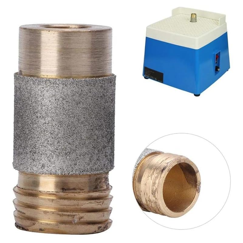 MCBL1 & MCBL58 Diamond Grinder Bits 1" & 5/8" – 2-Pack Brass Core Automatic Water Feeding Stained Glass Grinding Head with Hex Wrenches