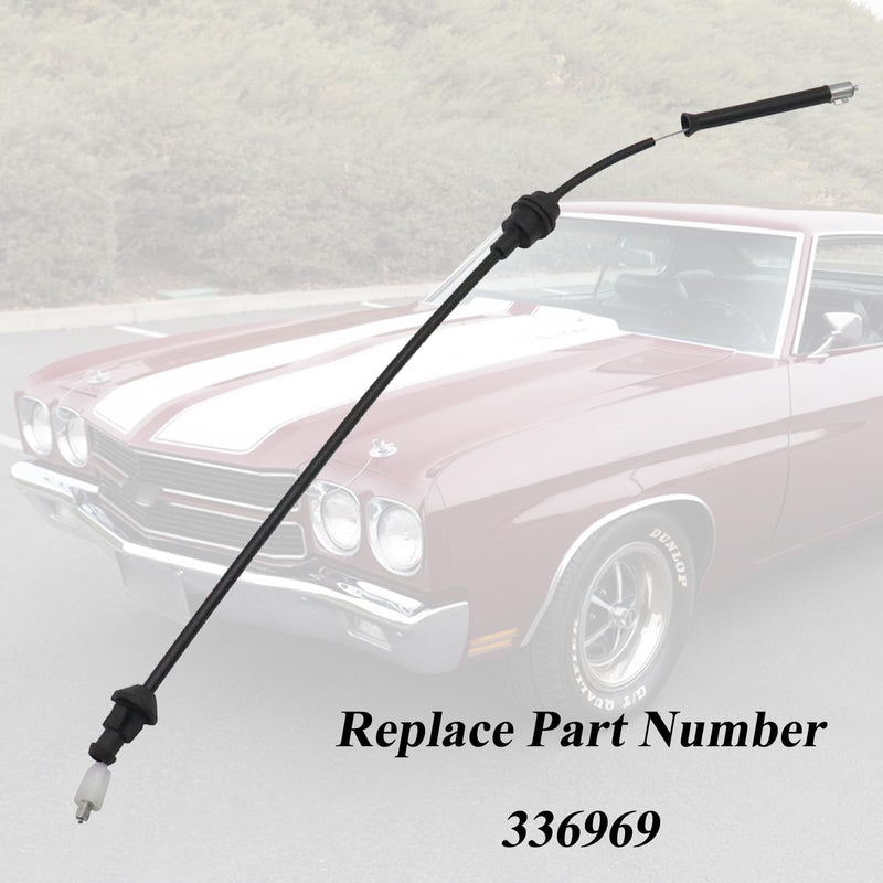 Throttle Cable Compatible with Chevelle/El Camino 1968-1972,Camaro 1970-1973,Monte Carlo 1970-1972,Carburetor to Accelerator Replace for 336969