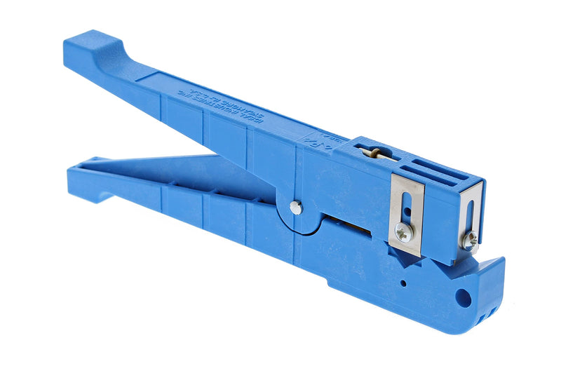IDEAL Industries, Inc. 45-164 Ringer Adjustable Blade Cable Stripper, Cable Stripping Tool for 1/4 in. - 9/16 in. O.D. Cable, Blue, 1 Stripper 1/4" - 9/16" Cables