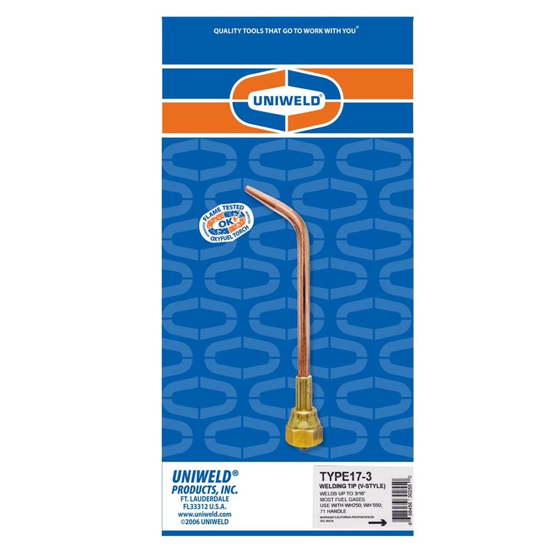Uniweld Type17-3 Weld/Braze Tip copper