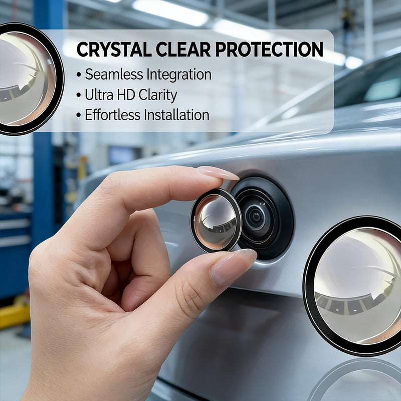 2-Pack Car Backup Camera Lens Protector, Ultra Clear Protective Film for Rear View Camera, Waterproof Anti-Fog Scratch Resistant Cover, Easy Stick Installation for Car Reversing Camera