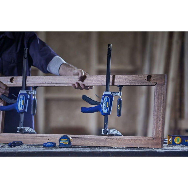 IRWIN QUICK-GRIP Clamps for Woodworking‚ Medium Duty Hybrid Clamp, 12 Inch (IRHT83500) 12 Inch Clamp