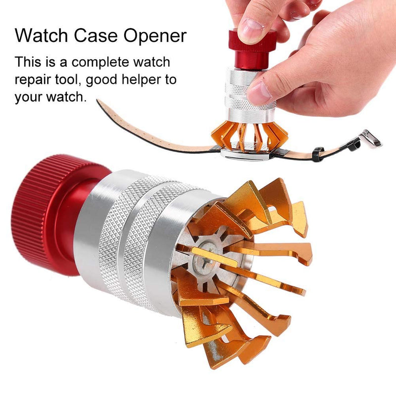 Semme Watch Back Remover Tool,Watch Back Case Remover Watchcase Remov Tool Wristwatch Opener Back Shell Cover Disassembly Repairing Tools for Watchmaker(Red)
