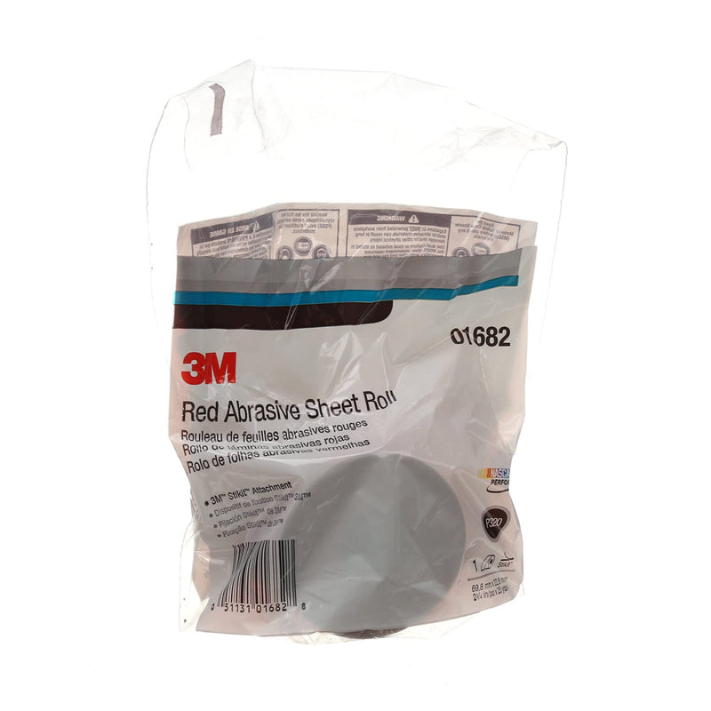 3M Stikit Red Abrasive Sheet Roll, 01681, No Hole, 2-3/4 in x 25 yd, 400+ Grade, Automotive Sanding Roll Sandpaper for Coating Removal, Body Repair, Auto Sanding 400+ Grit 2-3/4 in x 25 yd (Pack of 1)