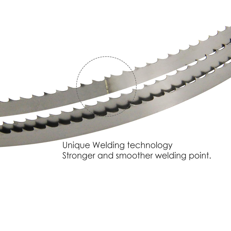 TASP 93-1/2" Bandsaw Blades Set (1/8" 1/4" 1/2" Wide) for 14" Band Saw, Compatible with Delta, Jet, Rikon, Ridgid, Craftsman, Grizzly, Bridgewood, Woodtek, Rockwell, Pack of 3