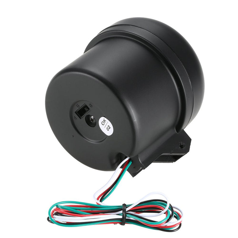 Carrfan- 3.75" Car Universal Black Tachometer Gauge White Inter Shift Light 0-8000 RPM, Only for 12V Petrol Vehicles