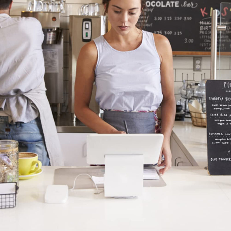 Dock Compatible with Square Reader 2st Generation. White. by AweGo.