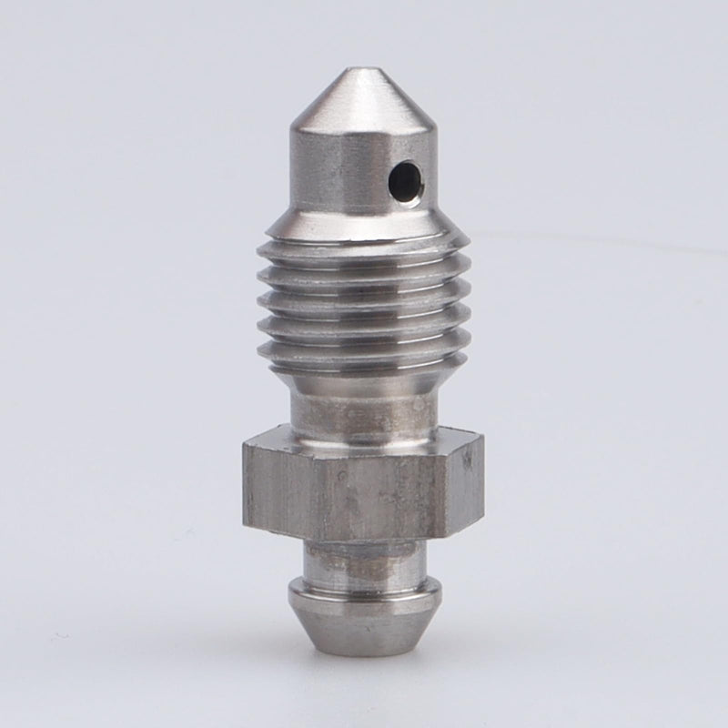 -4 AN Stainless Steel Bleeder Bleed Nipples Screw 7/16 x 20 Thread Brake Caliper Clutch Fitting 4AN