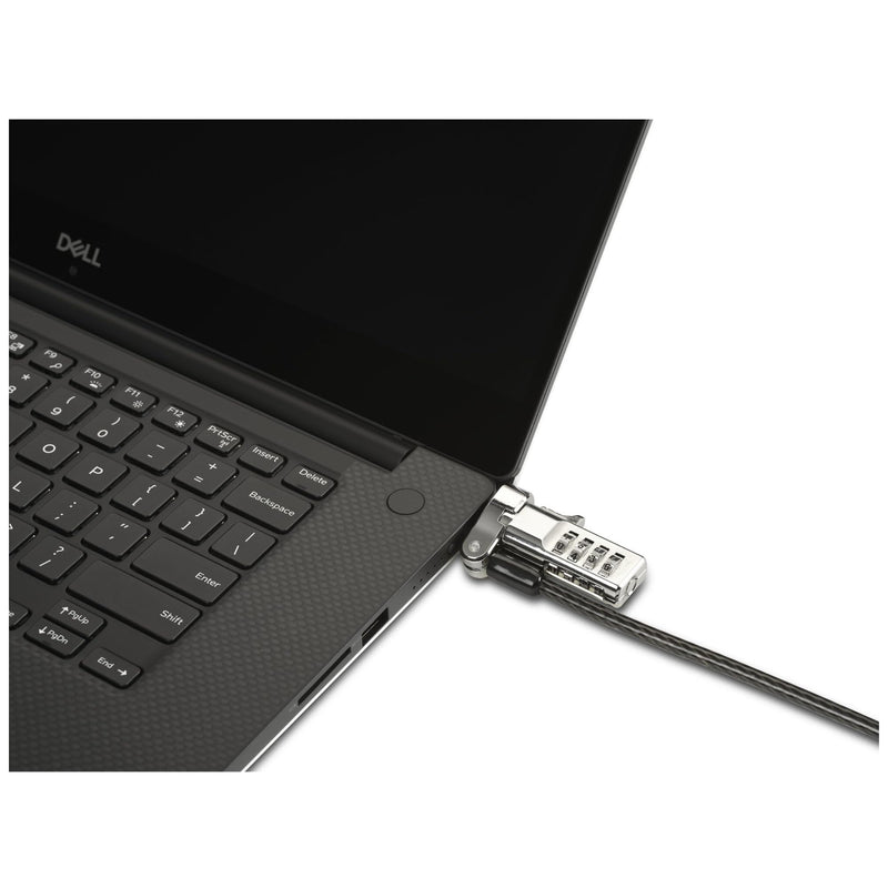 Kensington Universal 3-in-1 Combination Laptop Lock, Computer Security Locking Cable - Resettable Version (K62316WW), Black Universal Fit 3-in-1 combo