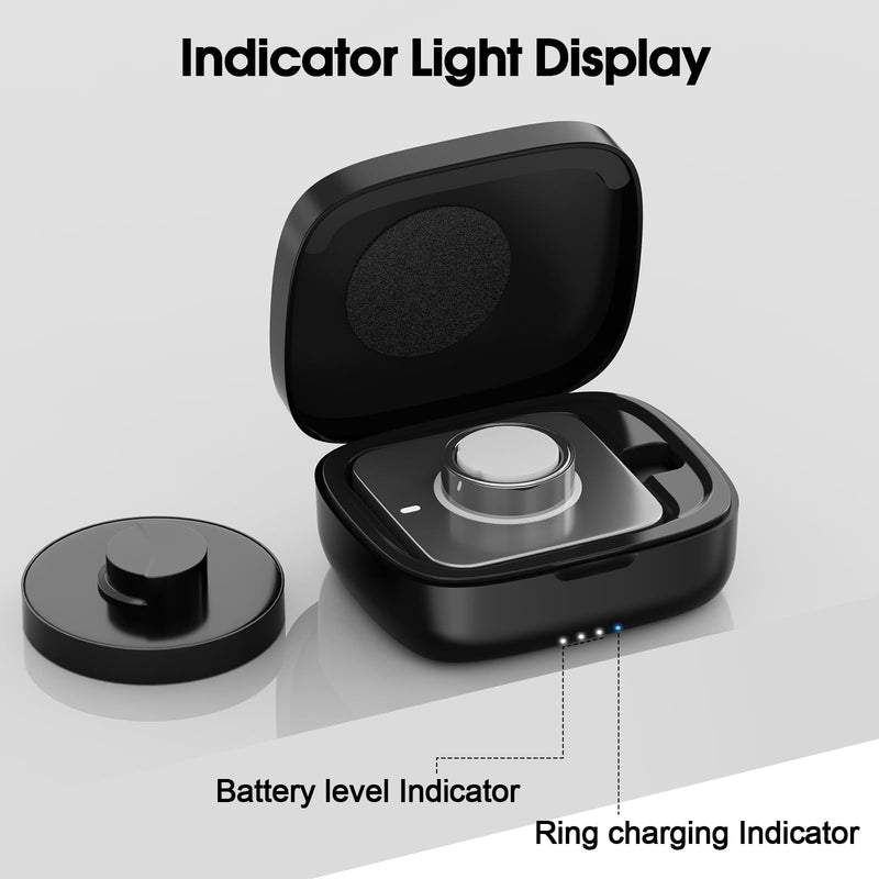 Charging Case Compatible with Oura Ring Gen 5, 4 & 3, 1000mAh Portable Travel Power Station Fits All-Sized Oura Ring 5, 4 & 3, 30-Day Runtime Charger Accessories (Official Charger NOT Included)