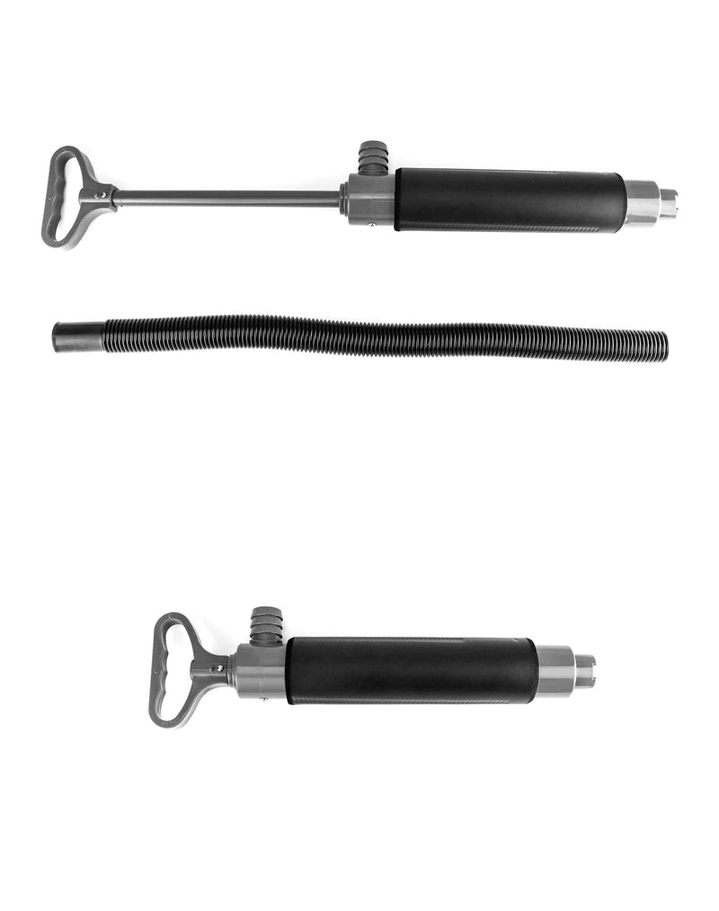 QWORK Bilge Pump with Reversible Hose, Manual Bilge Pump, Hand Water Pump, Portable Kayak Hand Water Pumps with Reversible Hose, for Emergency Dewatering On Small Boat, Canoe or Dinghy, 15.5"