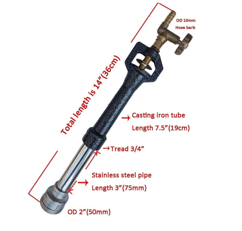 Propane Forge Burner for Blacksmithing, Metal Foundry Gas Melting Furnace, Blacksmith Knife Making Black Iron